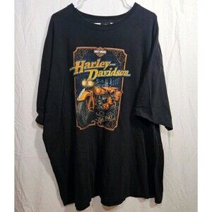 Harley Davidson T-Shirt Frontier HD Lincoln NE Mens Black Size 4XL